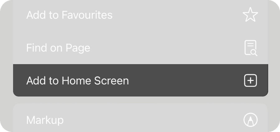 Add to Home Screen